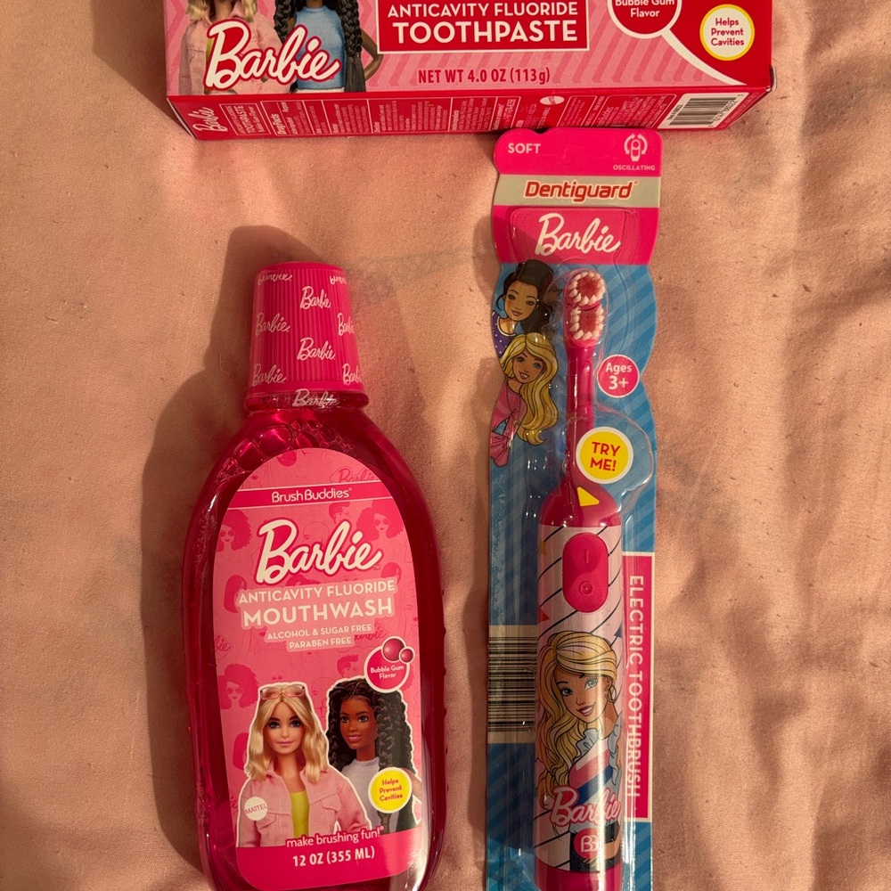 Barbie Kids Dental Care Set - Pink